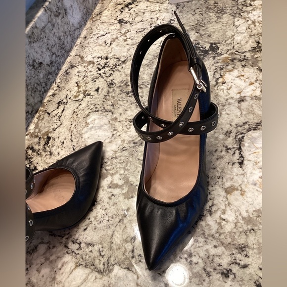 Valentino Love Latch Ankle Wrap leather Pump heels Black nero size 36 - Picture 9 of 17